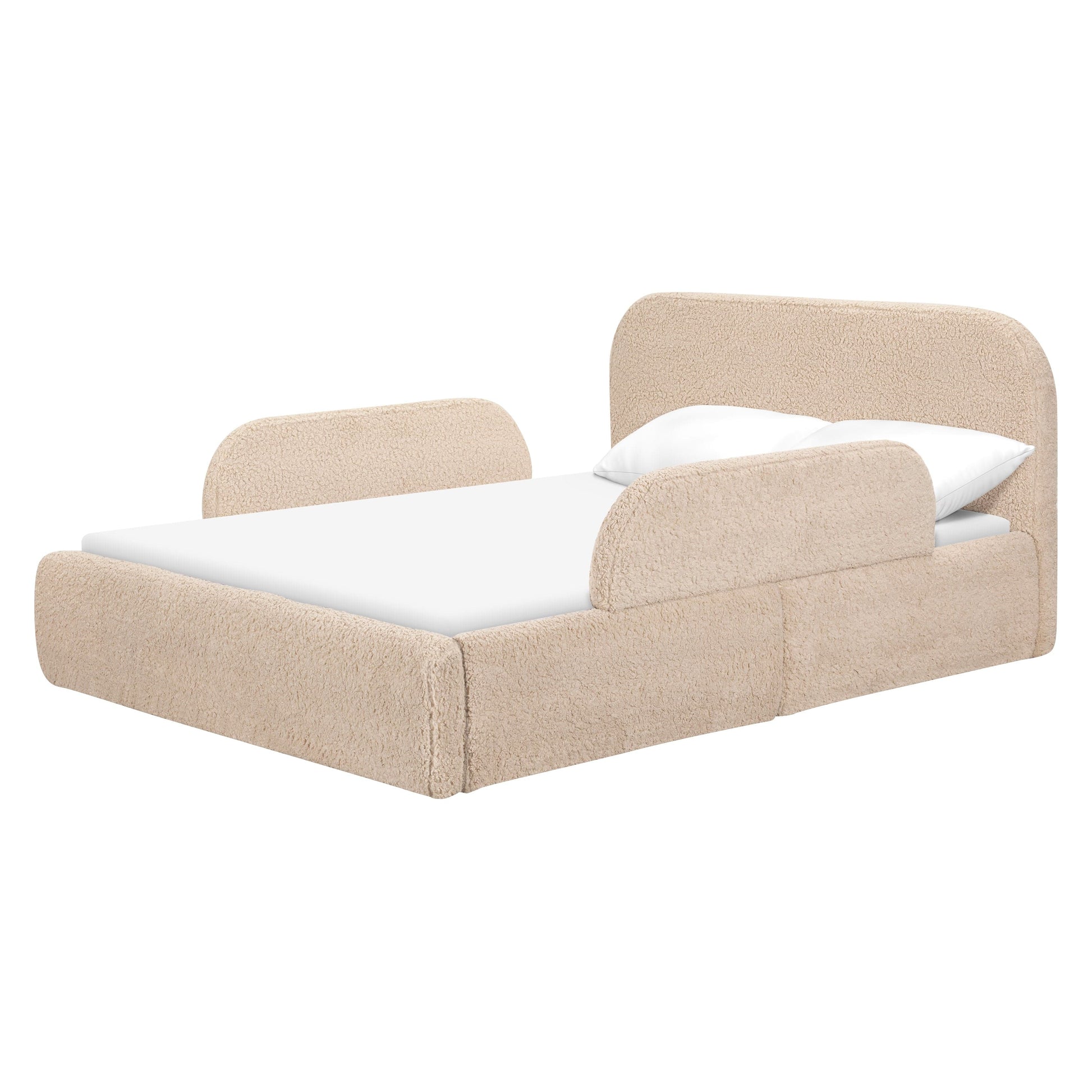Babyletto Nara Full Floor Bed - Chai Shearling
