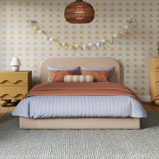 Babyletto Nara Full Floor Bed - Chai Shearling