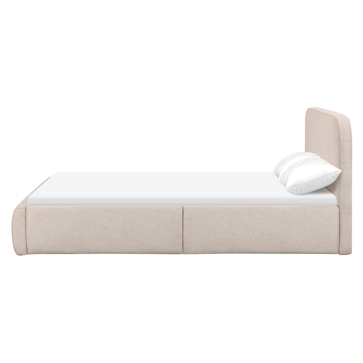 Babyletto Nara Full Floor Bed - Performance Beach Eco-Weave