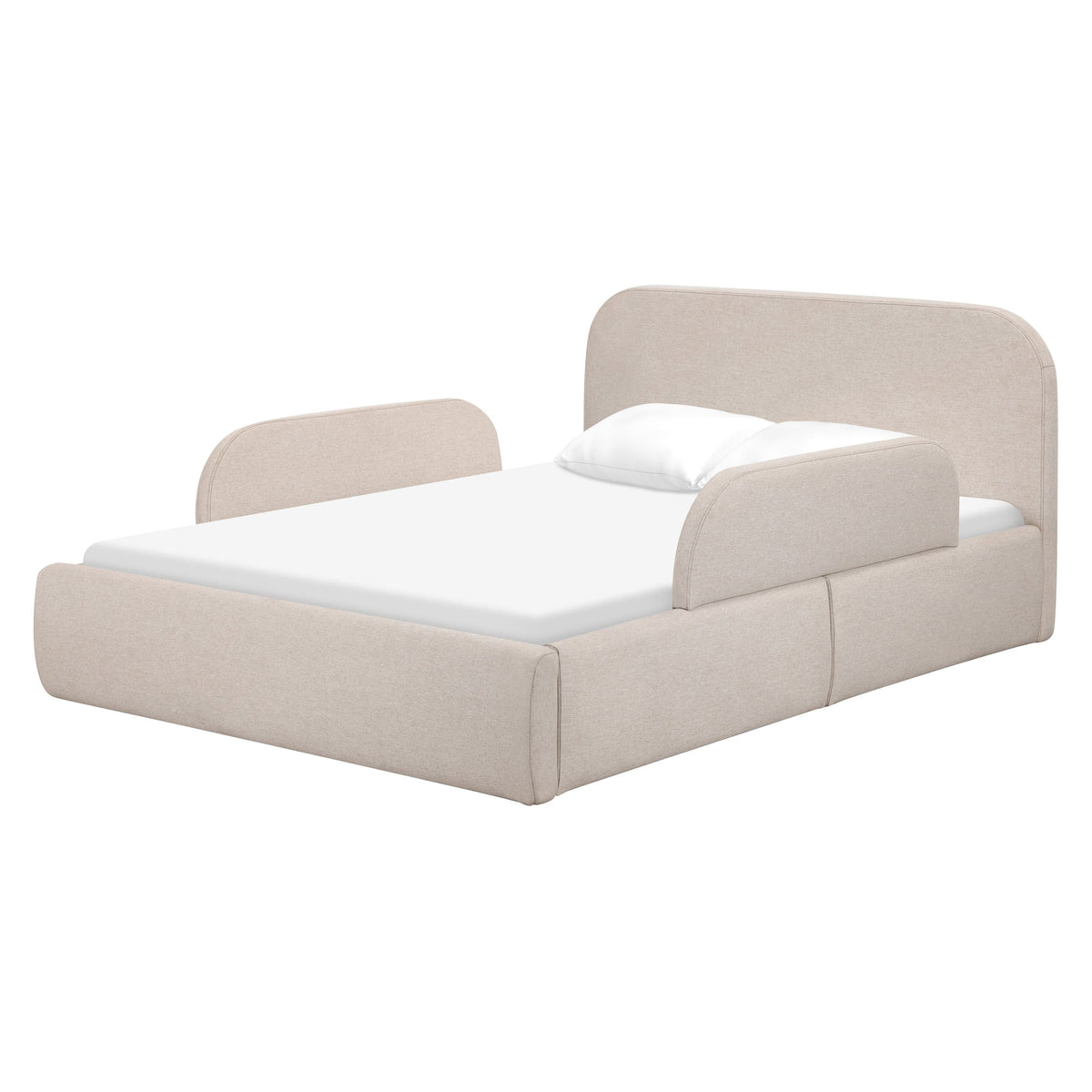 Babyletto Nara Full Floor Bed - Performance Beach Eco-Weave