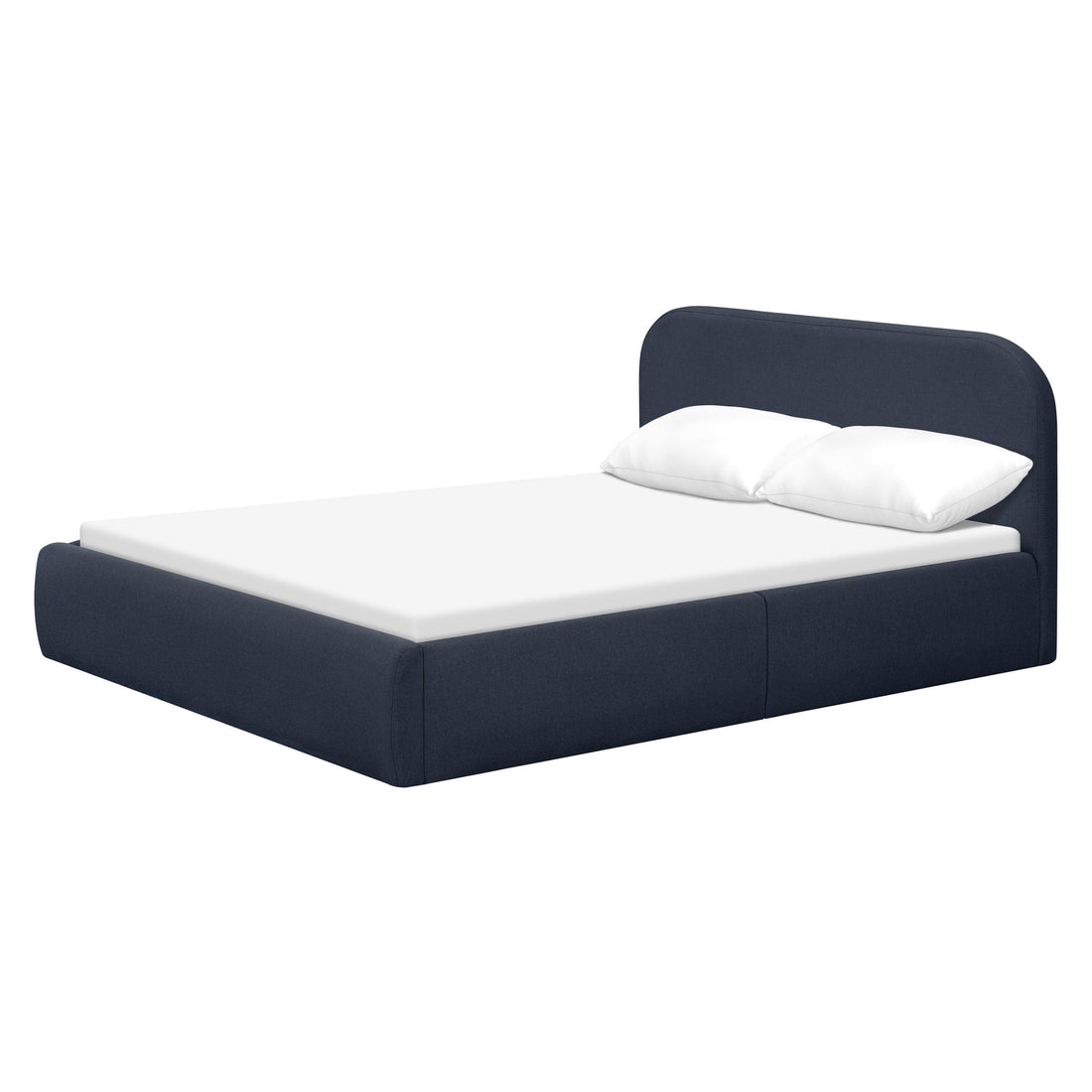 Babyletto Nara Full Floor Bed - Performance Navy Eco-Twill