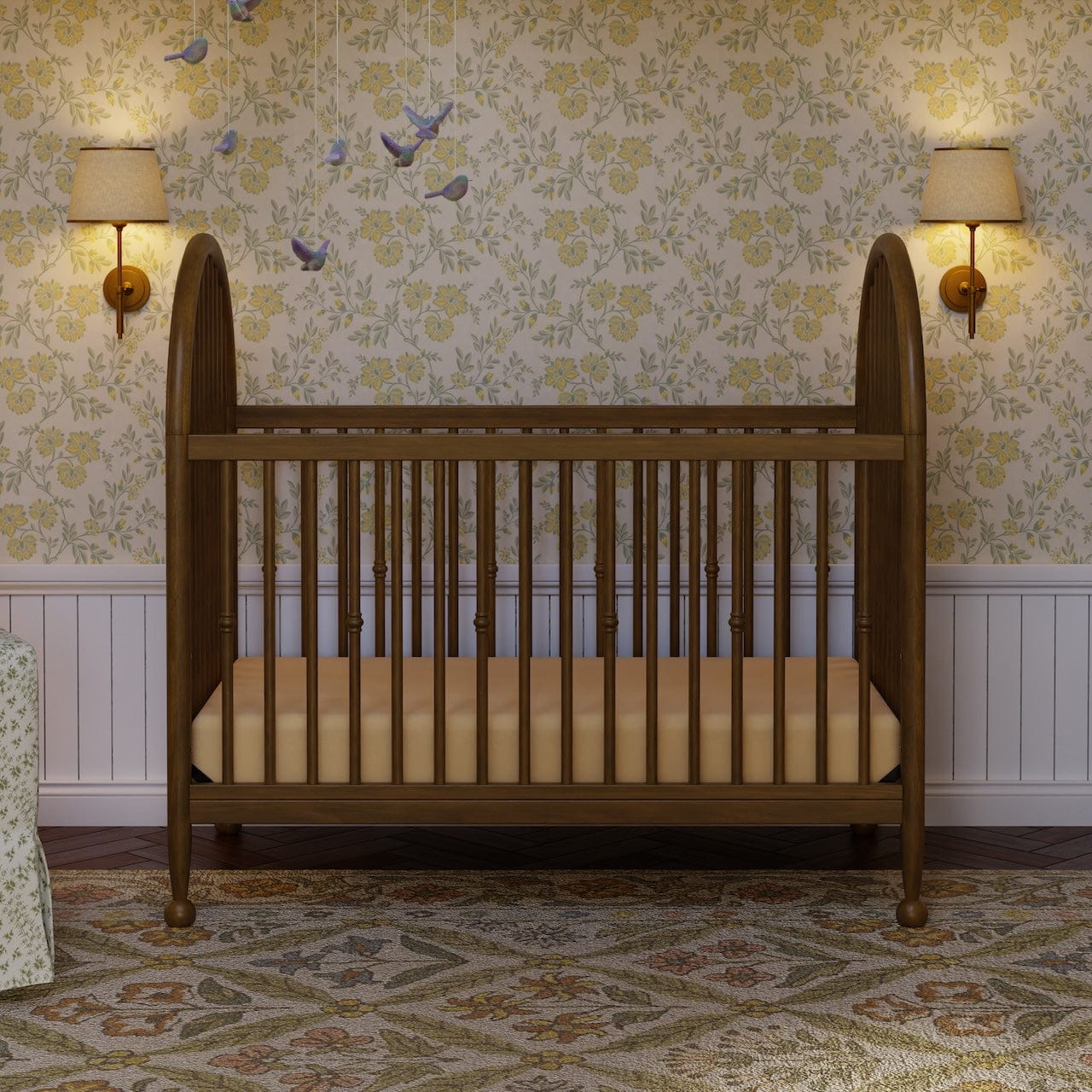 Namesake Alouette 3-in-1 Convertible Spindle Crib - Natural Walnut - M31401NL