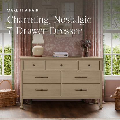 Namesake Alouette 3-in-1 Convertible Spindle Crib - Washed Pine