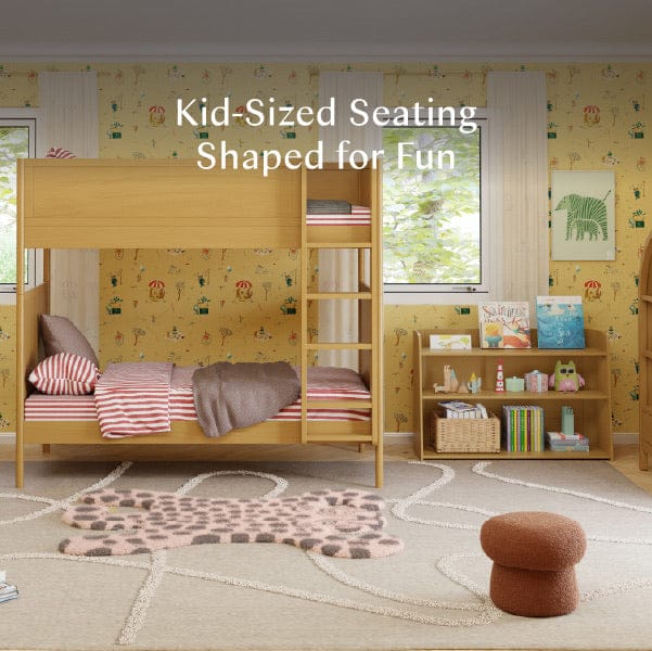 Babyletto Mini Mushroom Pouf - Rouge Teddy Loop - M31585RT