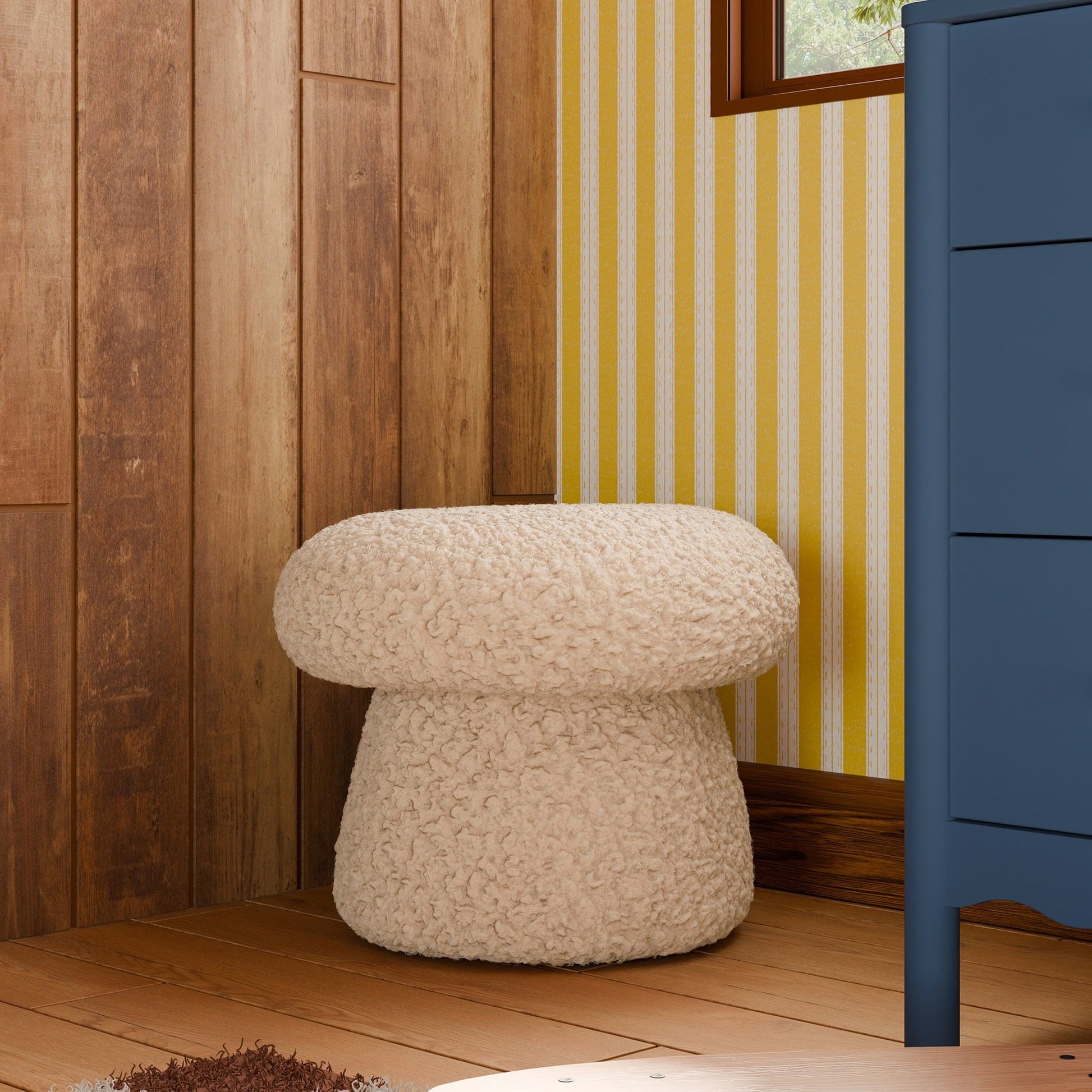 Babyletto Mushroom Pouf - Chai Shearling - M31685CSG