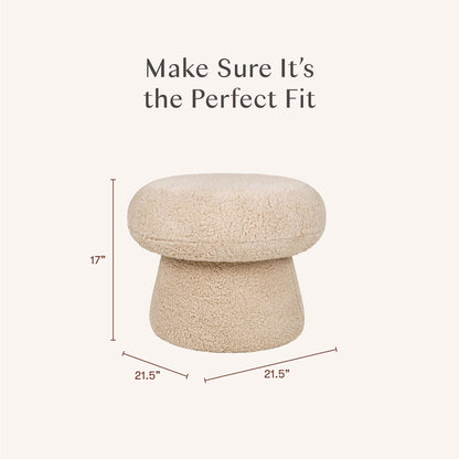 Babyletto Mushroom Pouf - Chai Shearling - M31685CSG