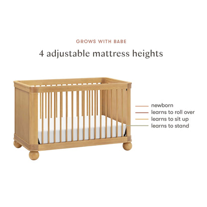 Babyletto Crosby 3-in-1 Convertible Crib - Honey - M31801HY
