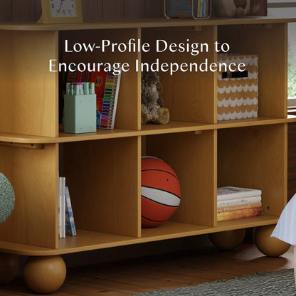 Babyletto Crosby Open Bookcase - Honey - M31811HY