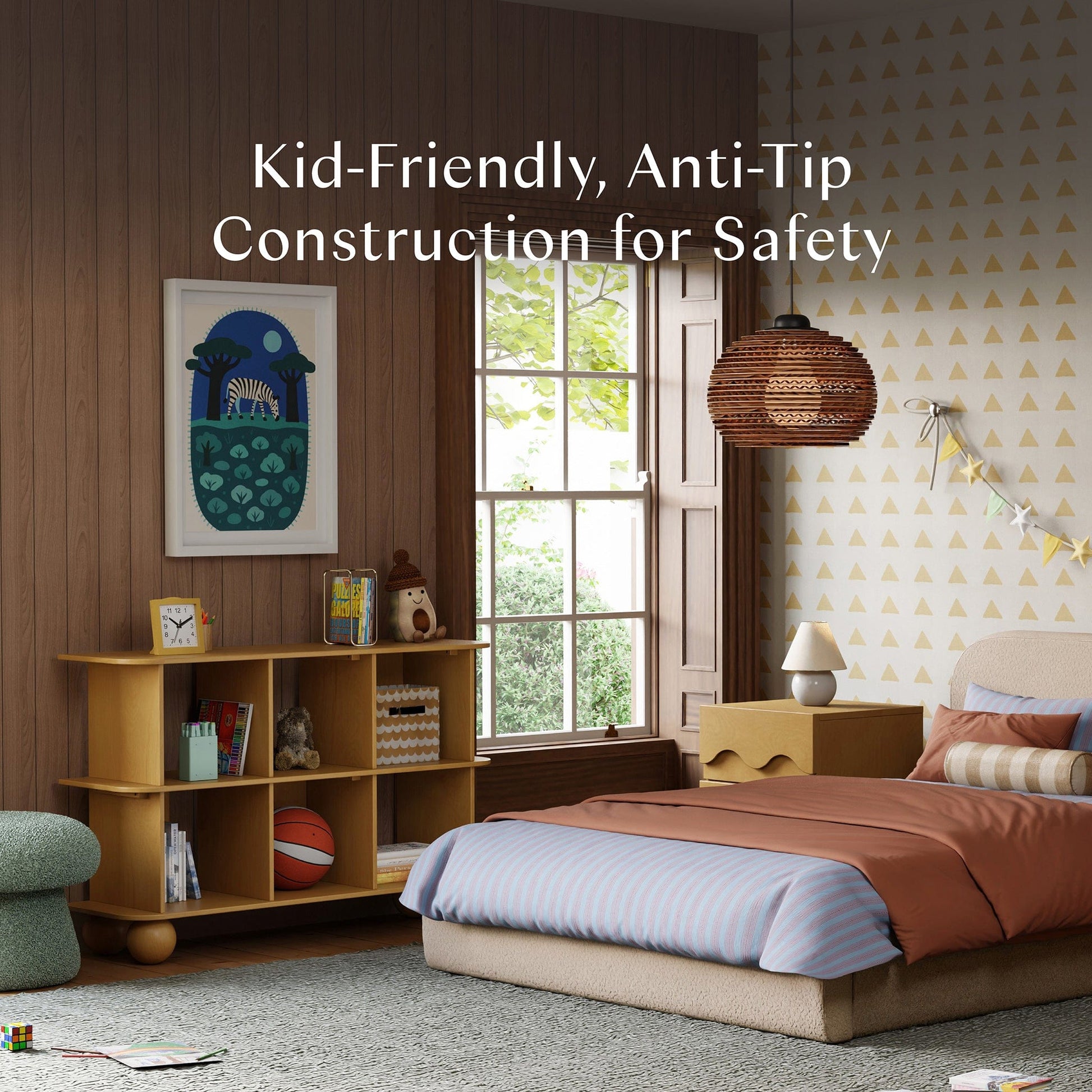 Babyletto Crosby Open Bookcase - Honey - M31811HY