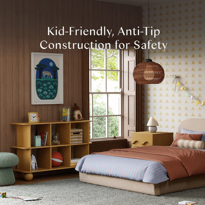 Babyletto Crosby Open Bookcase - Honey - M31811HY