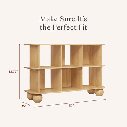 Babyletto Crosby Open Bookcase - Honey - M31811HY