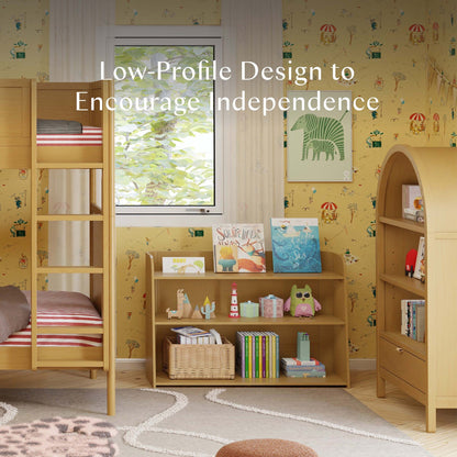 Babyletto Melo Montessori-Inspired Bookcase - Honey - M32211HY