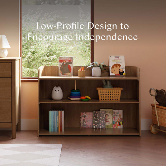 Babyletto Melo Montessori-Inspired Bookcase - Natural Walnut - M32211NL