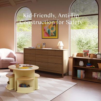 Babyletto Melo Montessori-Inspired Bookcase - Natural Walnut - M32211NL