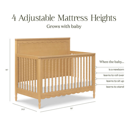 Namesake Ambrosia 4-in-1 Convertible Crib - Honey