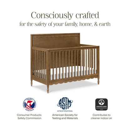 Namesake Ambrosia 4-in-1 Convertible Crib - Natural Walnut