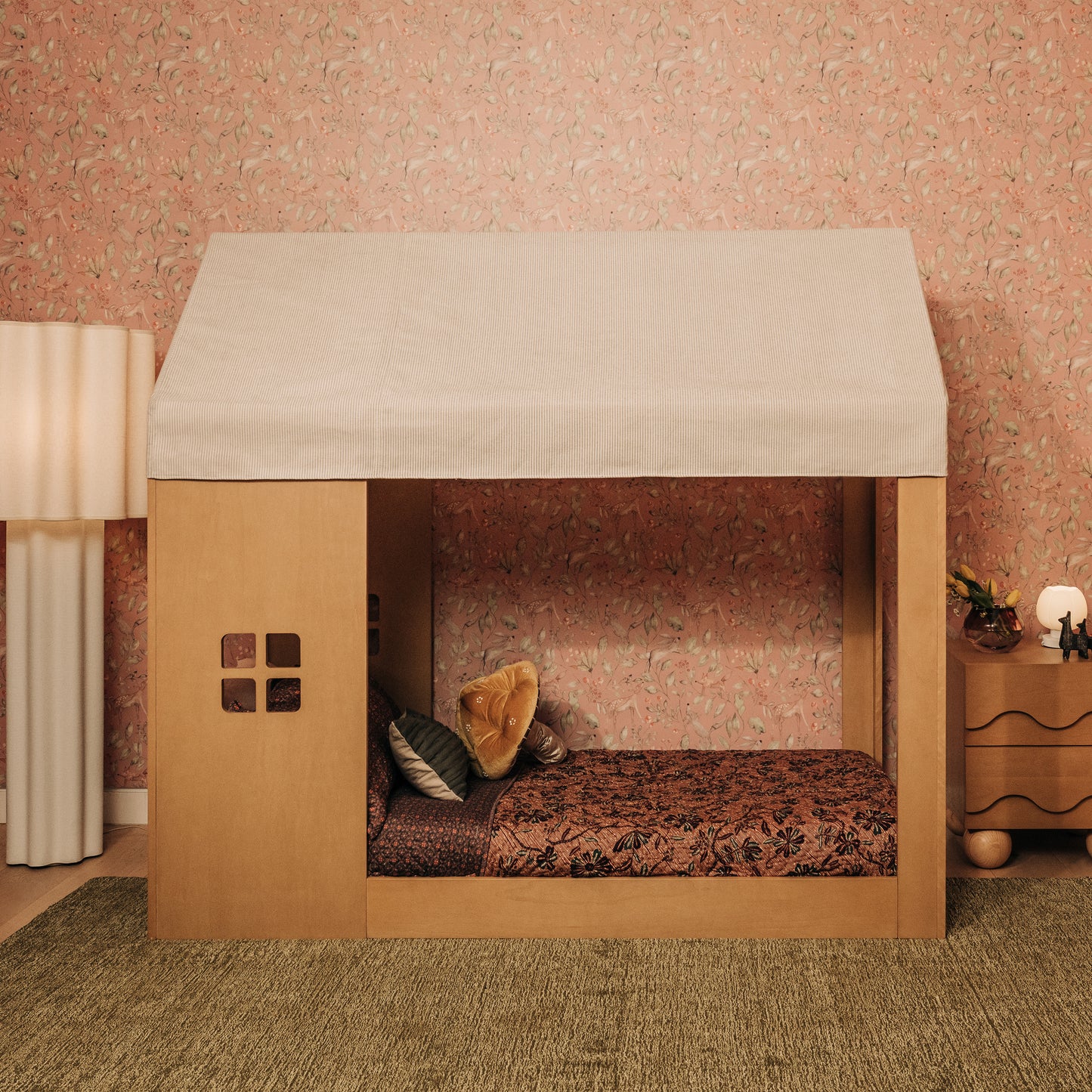 Babyletto Uchi Montessori-Inspired House Twin Bed - Honey