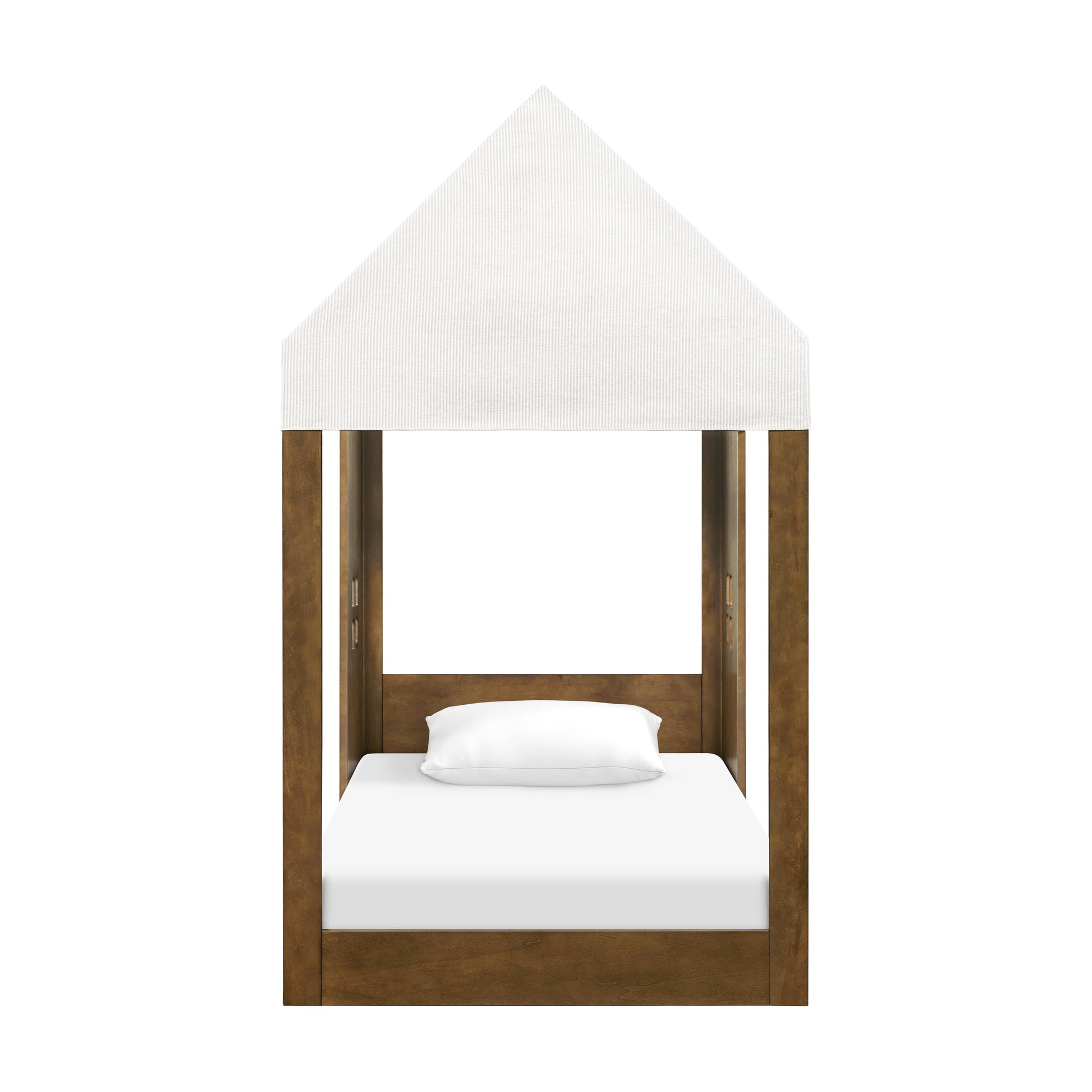 Babyletto Uchi Montessori-Inspired House Twin Bed - Natural Walnut