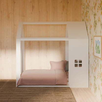Babyletto Uchi Montessori-Inspired House Twin Bed - White