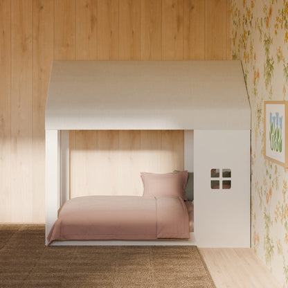 Babyletto Uchi Montessori-Inspired House Twin Bed - White