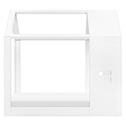 Babyletto Uchi Montessori-Inspired House Twin Bed - White