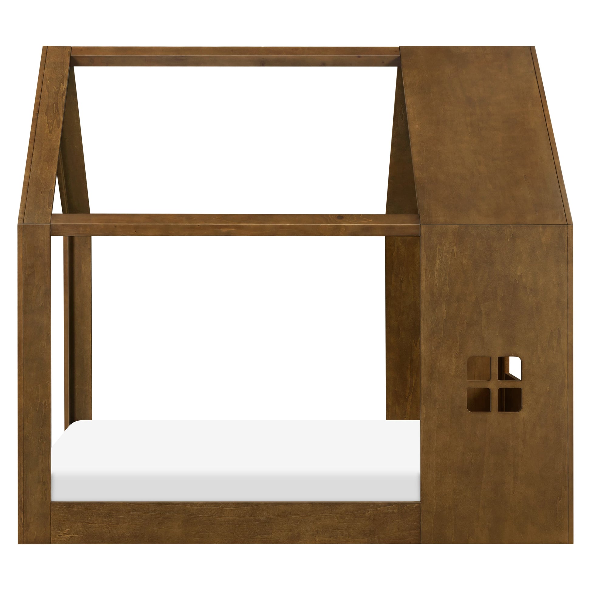 Babyletto Uchi Montessori-Inspired House Full Bed - Natural Walnut