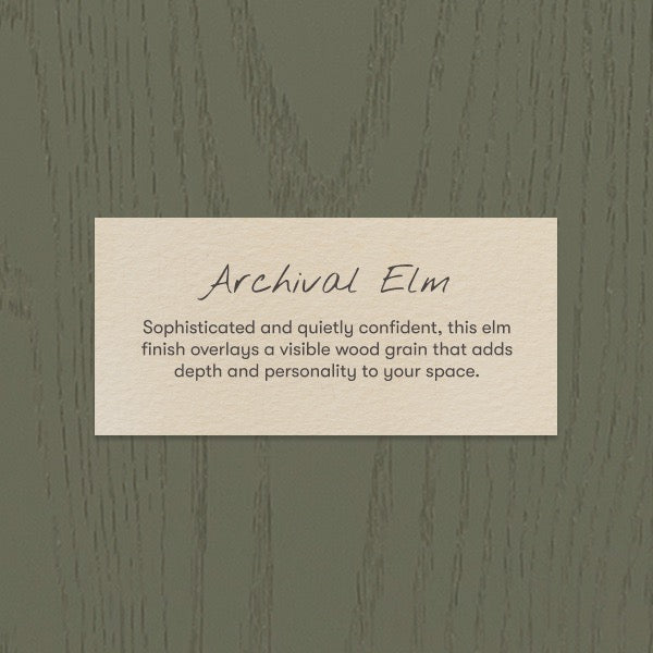 Babyletto Archival Elm wood finish swatch with visible grain