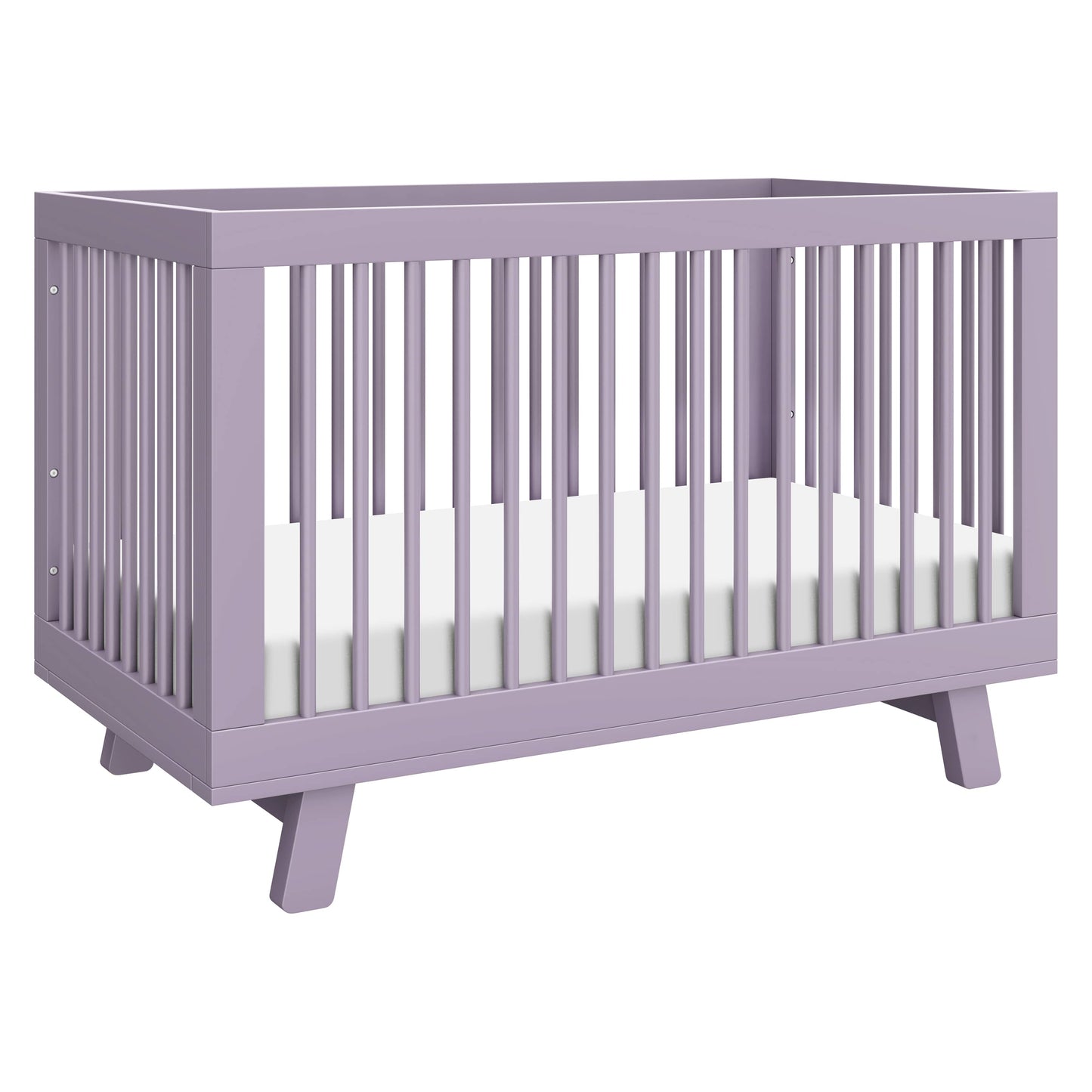 Babyletto Hudson 3-in-1 Convertible Crib with Toddler Bed Conversion Kit - Lilac