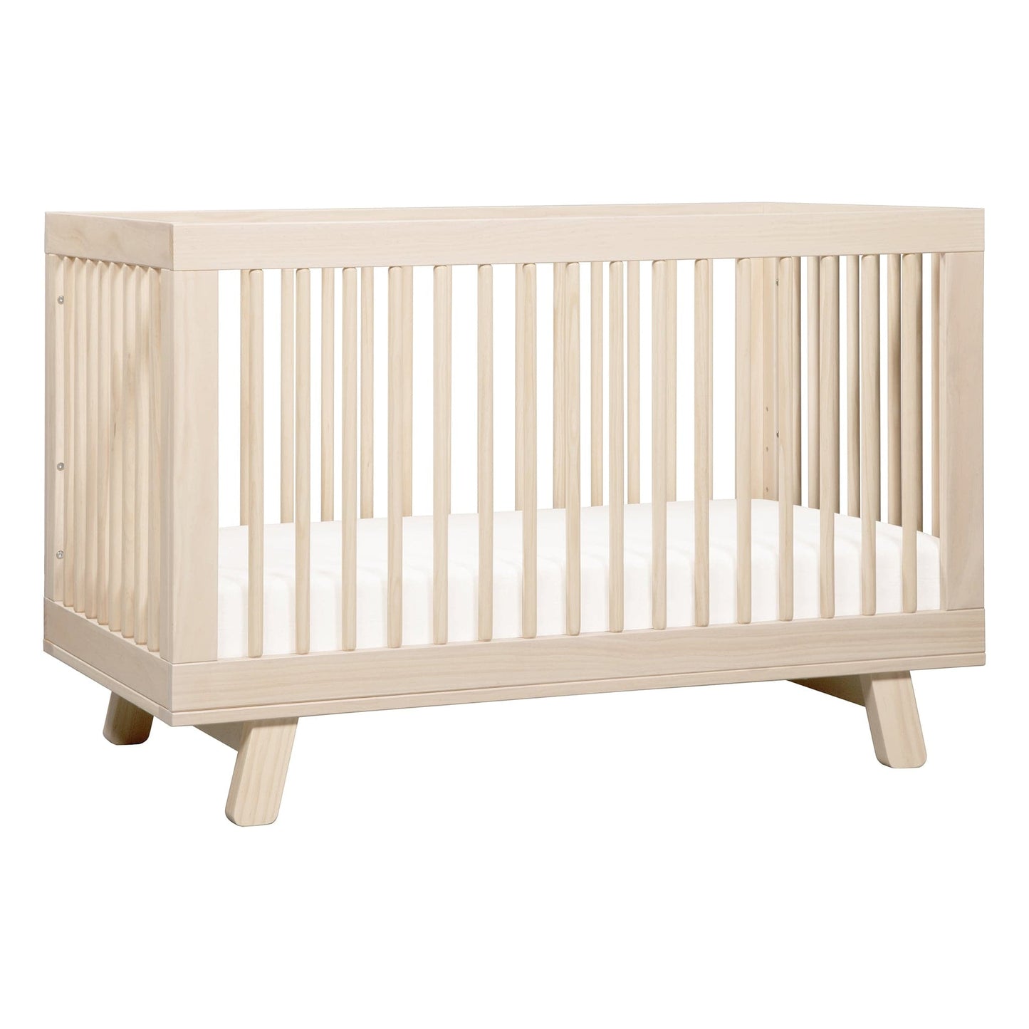 Babyletto Hudson 3-in-1 Convertible Crib with Toddler Bed Conversion Kit - Washed Natural - M4201NX
