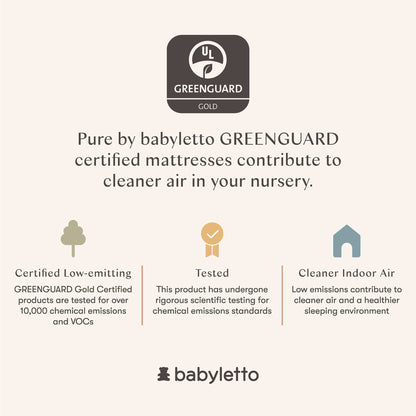 Babyletto Pure Core Crib Mattress w/ Dry Waterproof Cover (2-Stage) - M5322BB