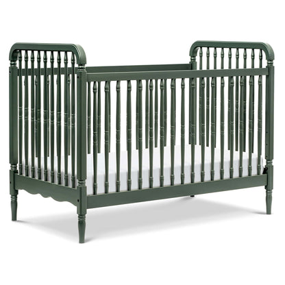 Namesake Liberty 3-in-1 Convertible Spindle Crib w/Toddler Bed Conversion Kit - Forest Green