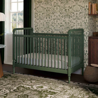 Namesake Liberty 3-in-1 Convertible Spindle Crib w/Toddler Bed Conversion Kit - Forest Green - M7101FRGR