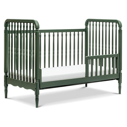 Namesake Liberty 3-in-1 Convertible Spindle Crib w/Toddler Bed Conversion Kit - Forest Green