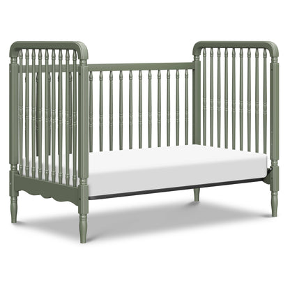 Namesake Liberty 3-in-1 Convertible Spindle Crib with Toddler Bed Conversion Kit - Juniper