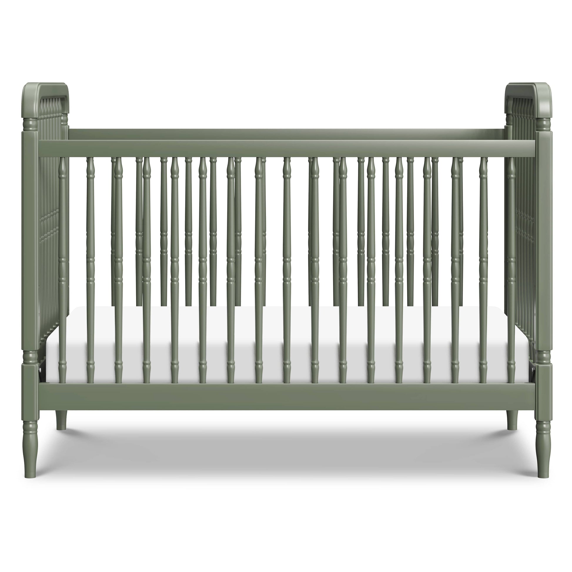 Namesake Liberty 3-in-1 Convertible Spindle Crib with Toddler Bed Conversion Kit - Juniper
