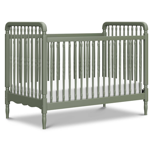 Namesake Liberty 3-in-1 Convertible Spindle Crib with Toddler Bed Conversion Kit - Juniper