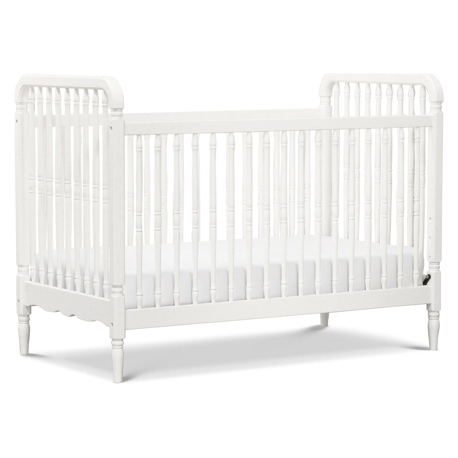 Namesake Liberty 3-in-1 Convertible Spindle Crib w/Toddler Bed Conversion Kit - Warm White - M7101RW