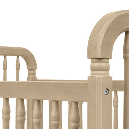 Namesake Liberty 3-in-1 Convertible Spindle Crib with Toddler Bed Conversion Kit - Washed Pine
