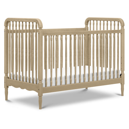 Namesake Liberty 3-in-1 Convertible Spindle Crib with Toddler Bed Conversion Kit - Washed Pine