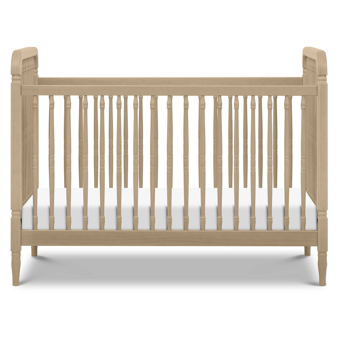 Namesake Liberty 3-in-1 Convertible Spindle Crib with Toddler Bed Conversion Kit - Washed Pine