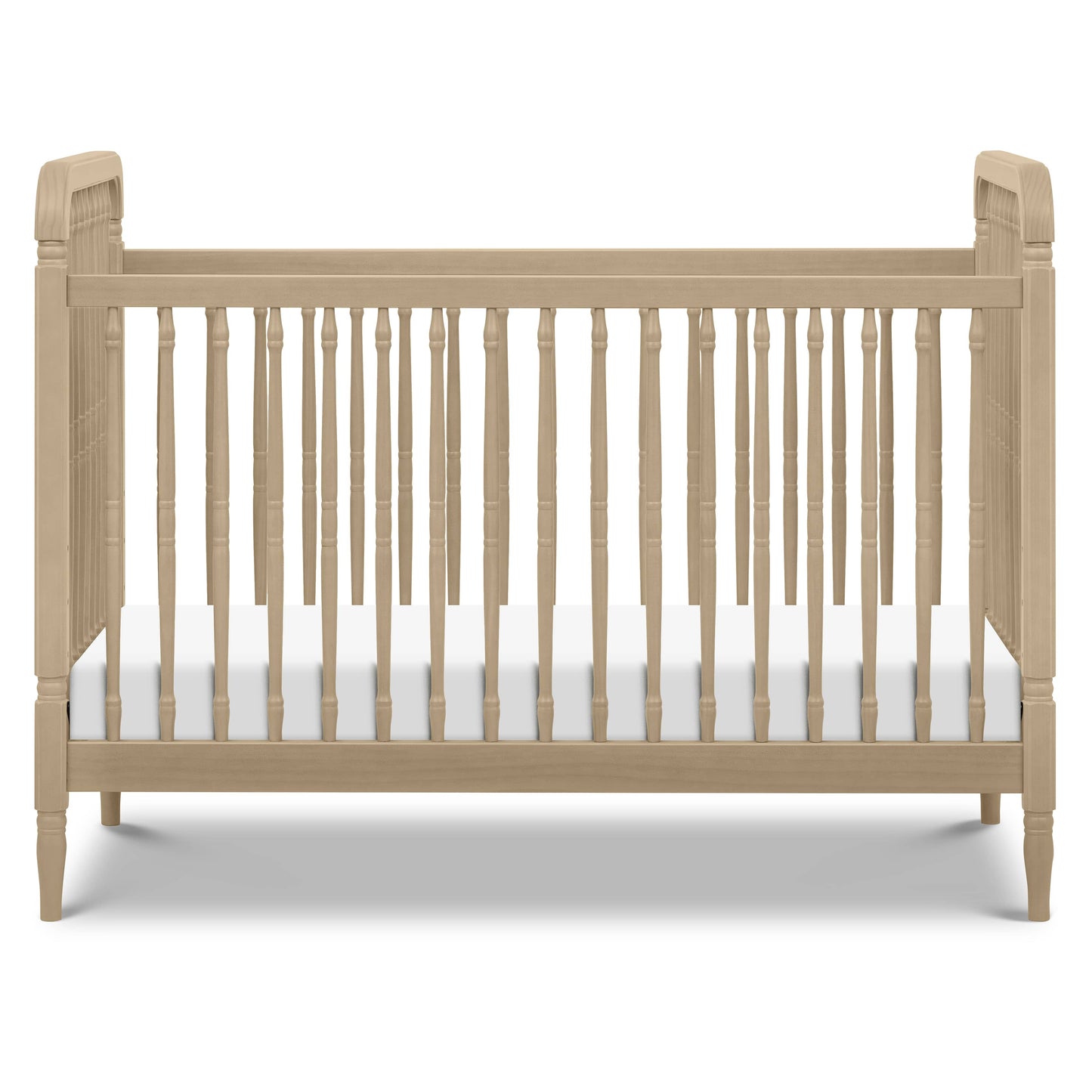 Namesake Liberty 3-in-1 Convertible Spindle Crib with Toddler Bed Conversion Kit - Washed Pine