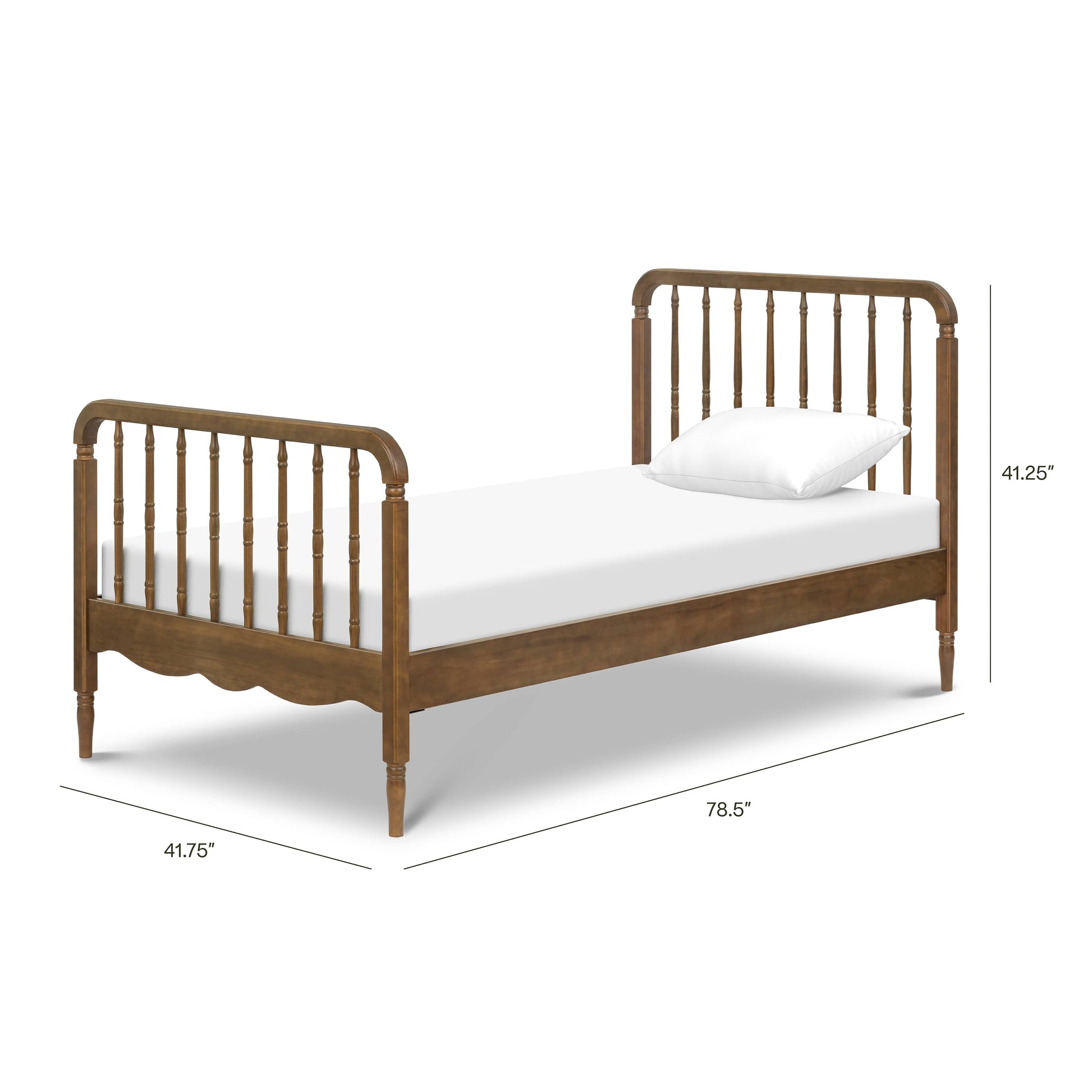 Namesake Liberty Spindle Twin Bed - Natural Walnut