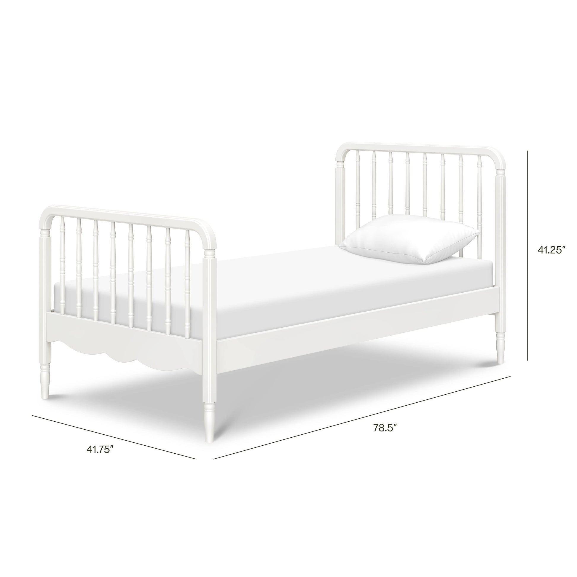 Namesake Liberty Spindle Twin Bed - Warm White