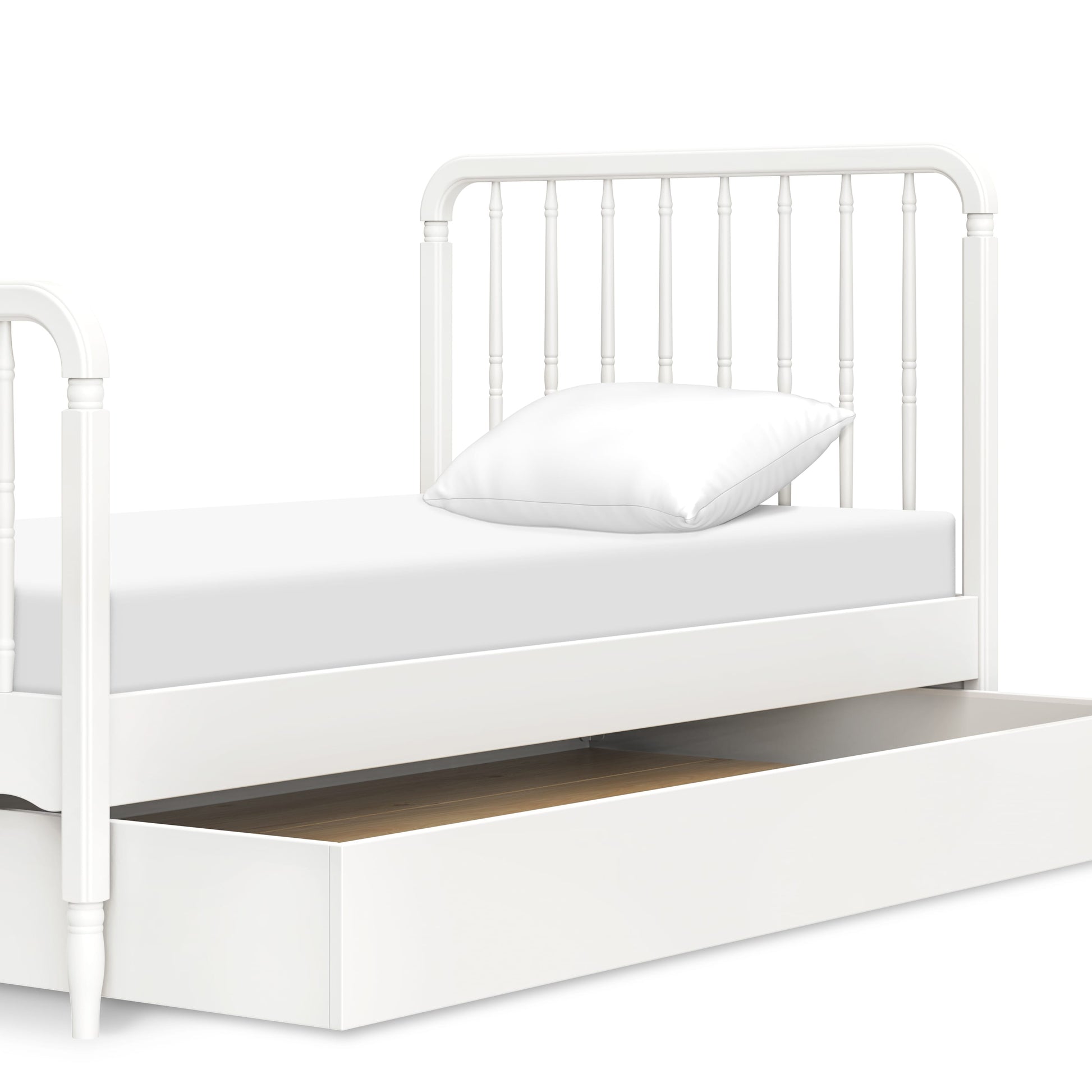 Namesake Liberty Spindle Twin Bed - Warm White