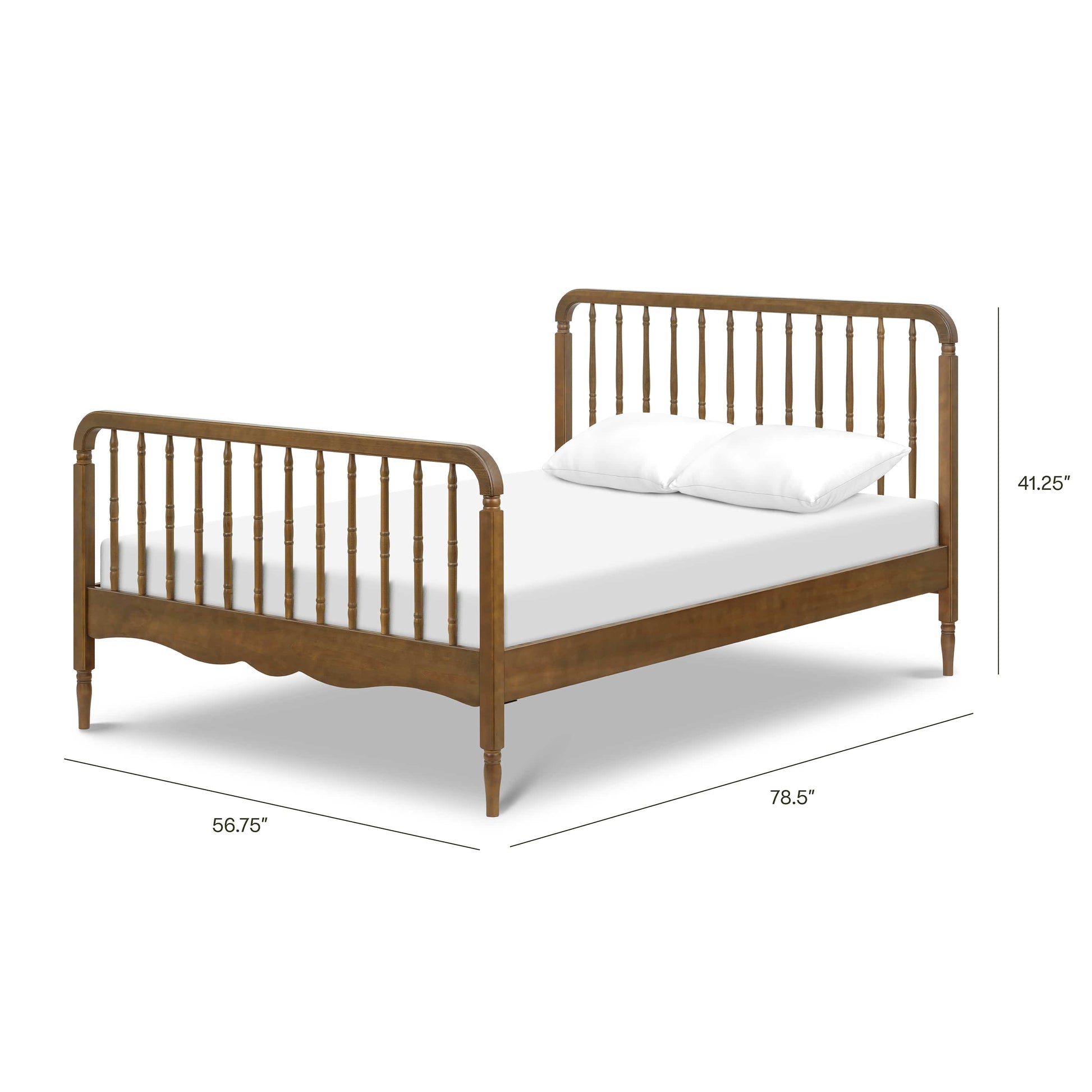 Namesake Liberty Spindle Full Bed - Natural Walnut