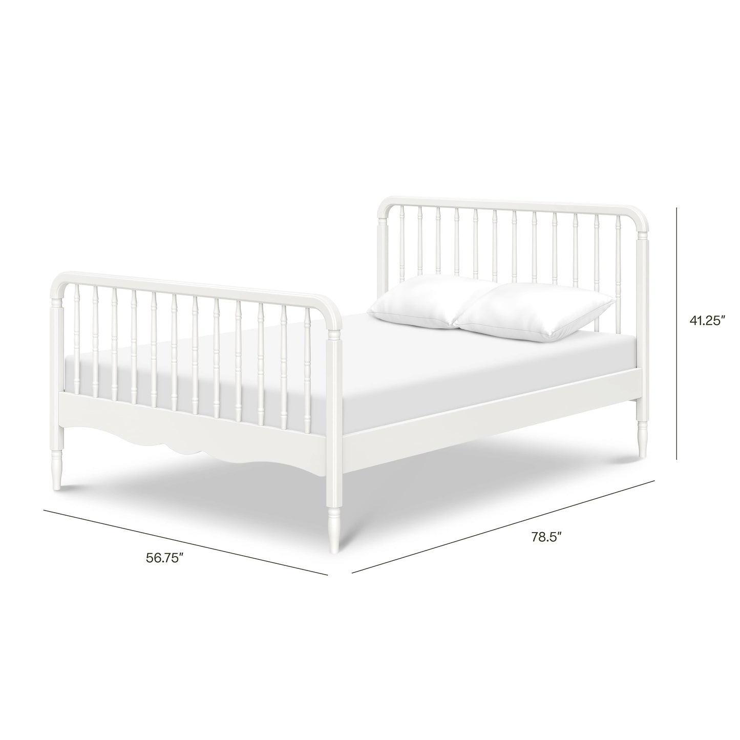Namesake Liberty Spindle Full Bed - Warm White