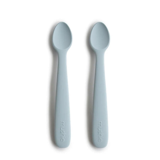 Mushie Silicone Feeding Spoons, 2-Pack - Powder Blue - MSS-205
