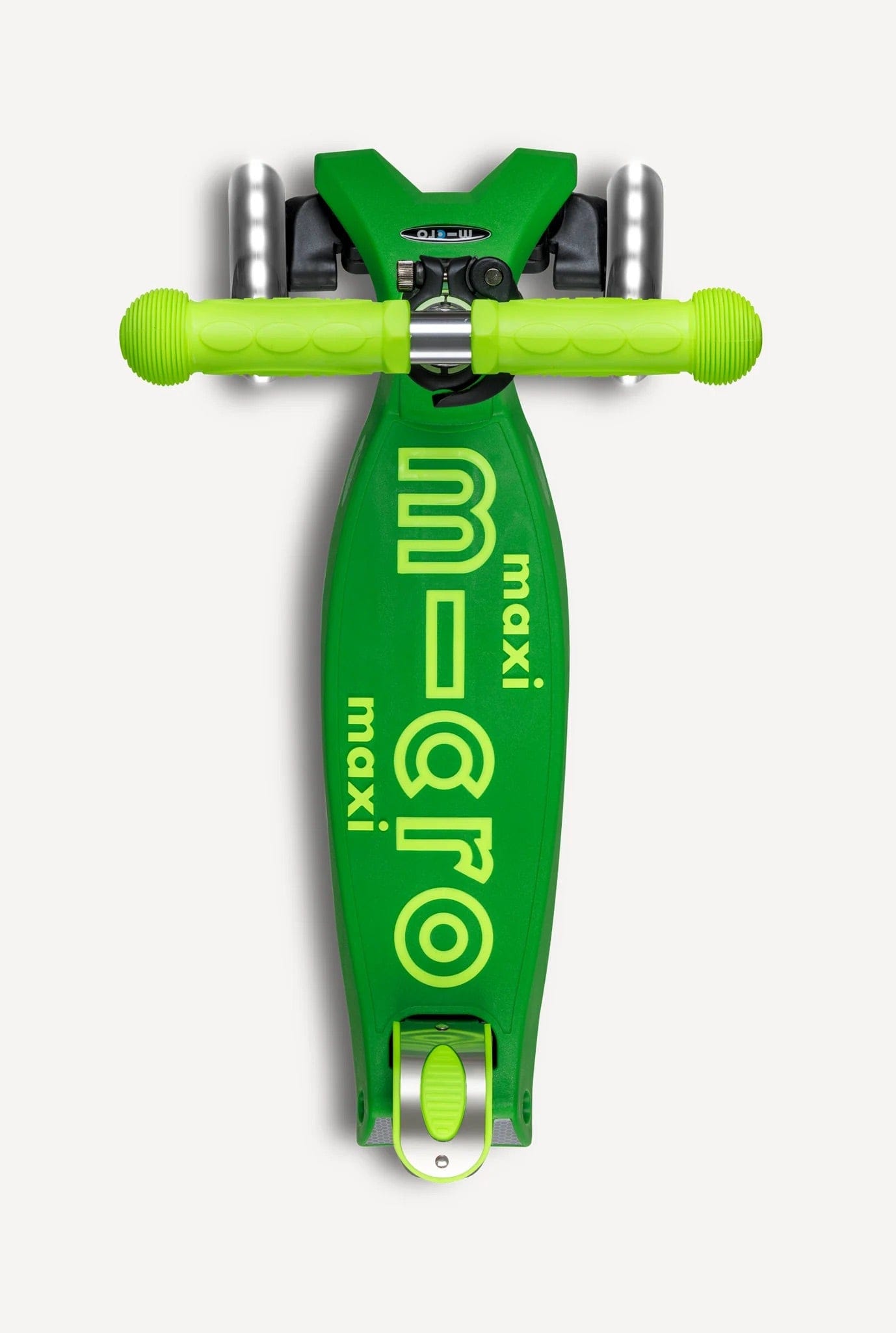 Micro Kickboard Maxi Deluxe Foldable LED Scooter - Neon Parrot Green - MMD229