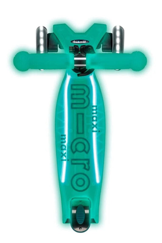 Micro Kickboard Micro Maxi Glow Plus LED Scooter - Jelly Green - MMD376