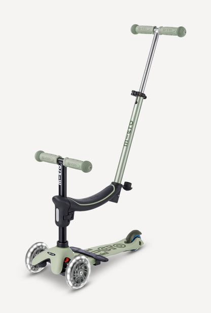 Micro Kickboard Mini Deluxe Rock & Go LED Scooter - Olive Sage - MMD385